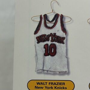 Vintage 90s Walt Frazier New York Knicks NBA Locker Room Star Hangers Jersey